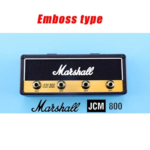 Брелок для ключей Marshall Rock, электрогитара, динамик, подвесной ключ, крючок, брелок для хранения ключей, винтажный JCM800 1959SLP BULLET GP69 - Цвет: Emboss type