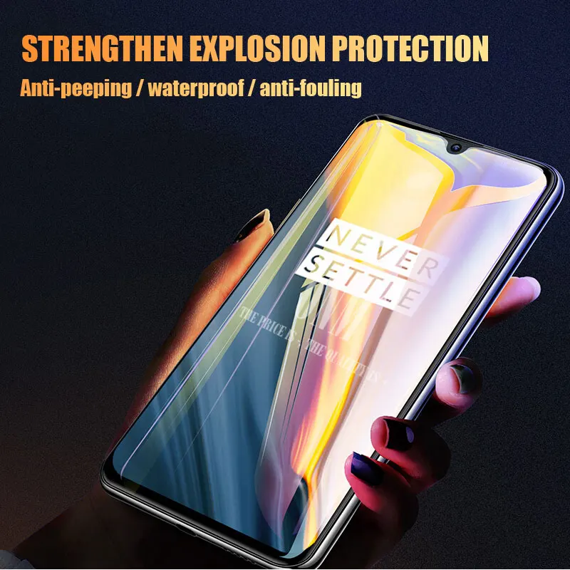 Анти шпионское закаленное стекло для OnePlus 7 полное покрытие Защита экрана для OnePlus 7T защита конфиденциальности Закаленное стекло пленка
