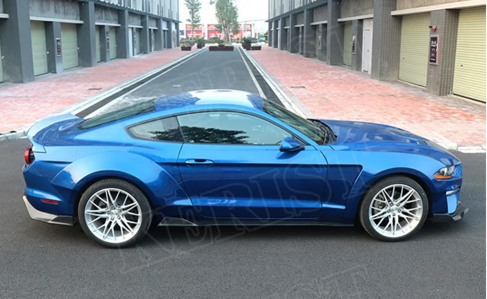 Для Ford Mustang- углеродного волокна сторона юбки двери бампера 2 шт./компл