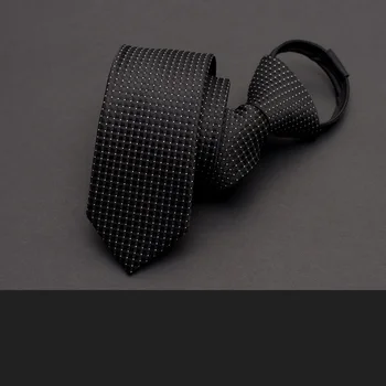 

2020 Brand New High Quality Men's 5cm Slim Zipper Neck Tie Formal Business Meeting Suit Wear Neck Tie for Men with Gift Box