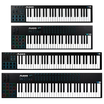 

V49 Vi25 V61 Vi61 key midi keyboard controller with backlight mat arranger