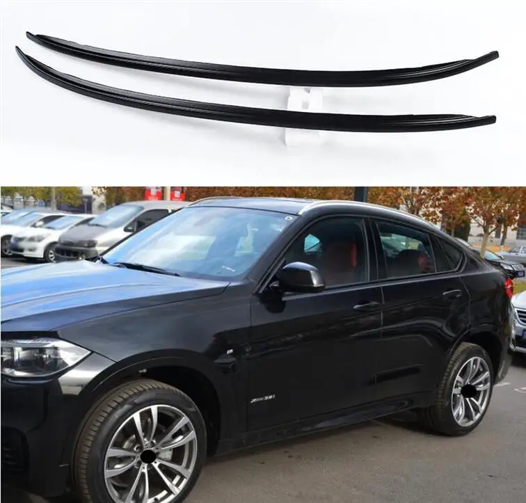 Багажная полка для установки на крышу из алюминиевого сплава BMW X6 E71 2008 2014 (черный
