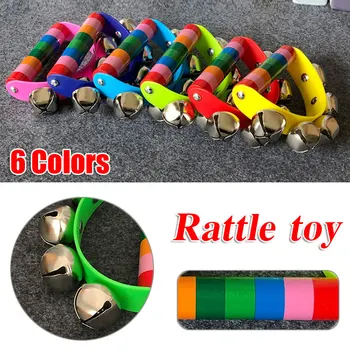 

Musical Semicircle Rattle Wooden Bells Toy Infant Handbells Baby Drum Kids Training Listening Music Instrument Educational Toys