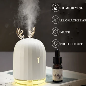 

Ultrasonic Rabbit Air Humidifier USB Aroma Essential Oil Diffuser Air Purifier Home Car Mist Maker LED Air Freshener