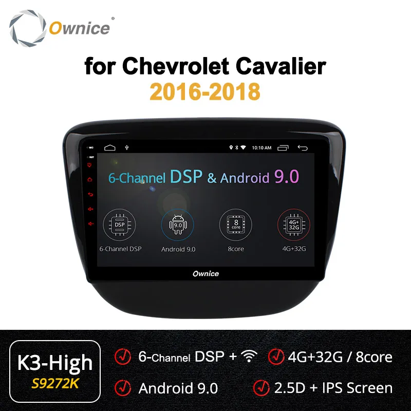 Ownice K1 K2 K3 K5 K6 8 ядерный Android 9,0 360 панорама DSP 4G LTE gps Navi для Chevrolet кавалер- автомобильный dvd-плеер - Цвет: S9272 K3-High
