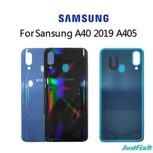 Для SAMSUNG Galaxy A40 SM-A405F A405 A405F задняя крышка батарейного отсека задняя стеклянная крышка Корпус чехол Замена батарейного отсека