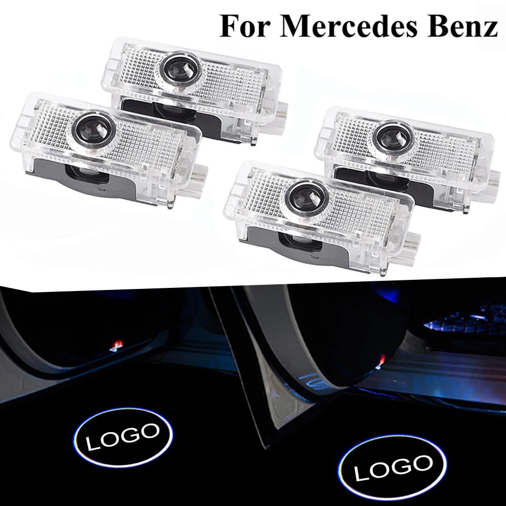 

Car Courtesy Welcome Light Auto Logo Emblem Led Door Lights Projector Lamp Accessories for Mercedes Benz AMG CLA c218 w218 a207