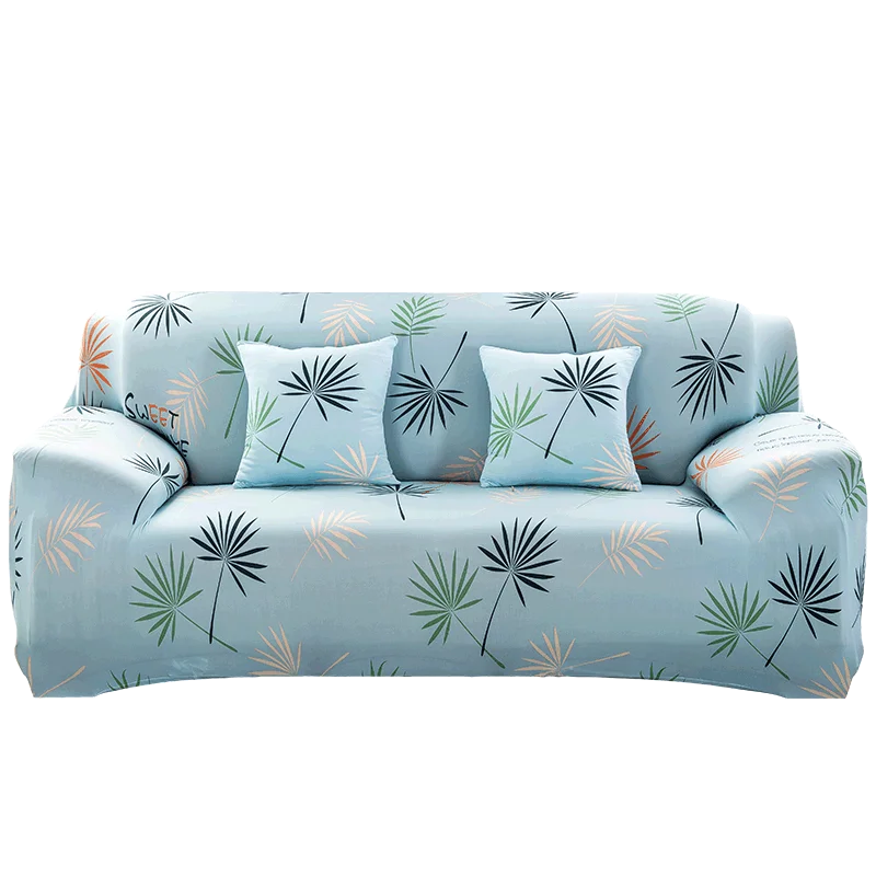 17 Flower Leaves Collection Stretch Sofa Cover for Living Room Armchair Sofa Slipcover Elastic Couch Cover Case 1 2 3 4 Seater - Цвет: 17