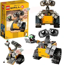  18cm Kids Wall-E Robot Toys 687pcs Idea Technic Figures Model Building Kits Block Bricks Educational Christmas Toy Birthday Gift 