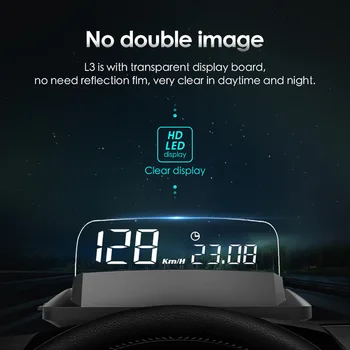 

5inch HUD Mirror Car Head Up LED Windscreen Projector Display Digital Speed Projector Security Alarm Data Diagnostic Tool