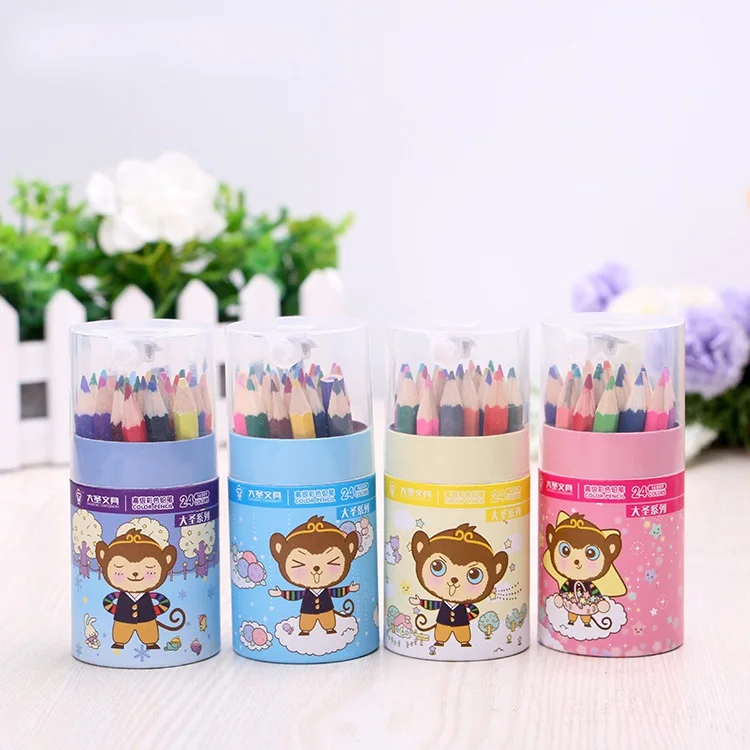 288 шт./12 комплектов детские цветные карандаши с точилкой | Канцтовары для офиса и