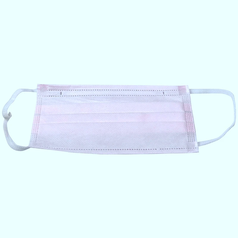 

100Pcs Disposable Face Masks Mouth Mask 3 Layers Anti Dust Masks Mask Prevents Droplets Spreading Pink Masks