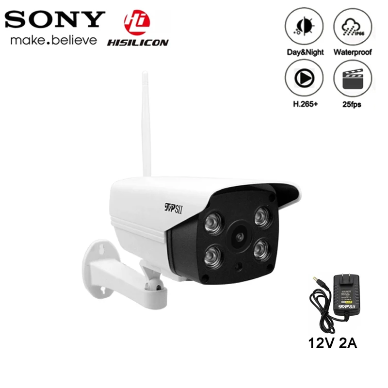  4pcs Array LED 5MP/4MP/3MP/2MP H.265+ ICsee 25fps 128G ONVIF Two-Audio 2.8-12mm Auto Onvif Waterpro - 33017047885