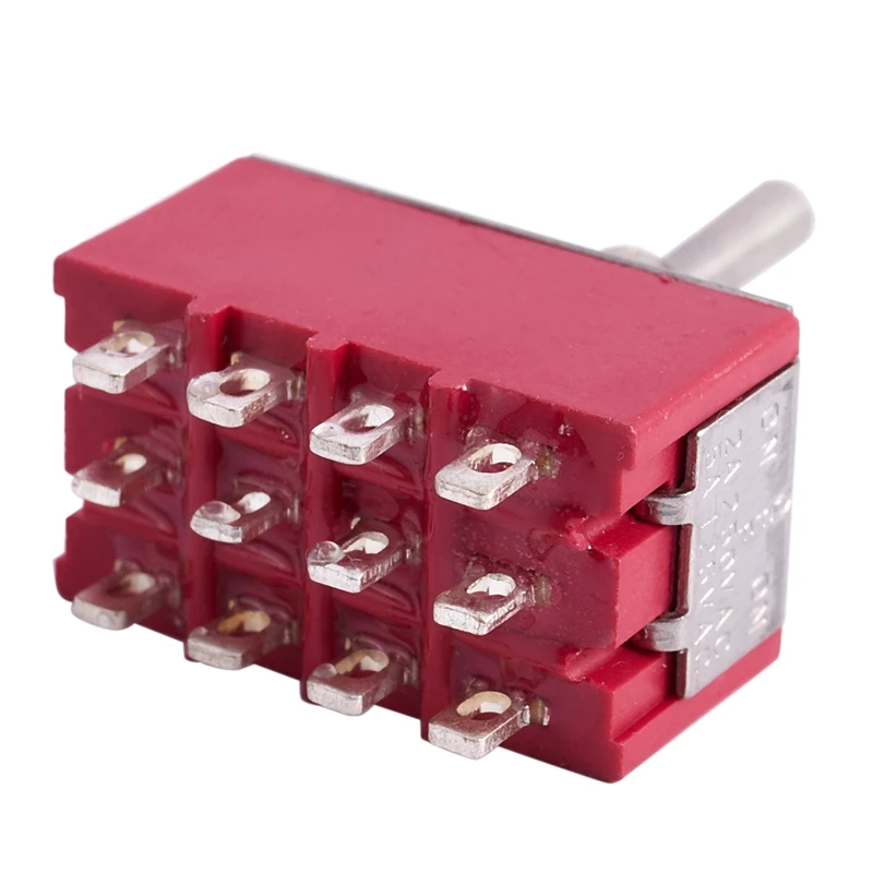 AC 250V 2A 125V 6A ВКЛ./ВЫКЛ./вкл. 4PDT тумблер с водонепроницаемой загрузкой