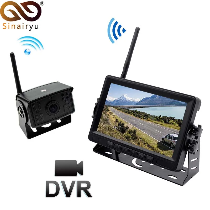 Новая AHD беспроводная камера заднего вида и DVR рекордер мониторинг для грузовика/прицепа/автобуса/RV/пикапа/прицепа