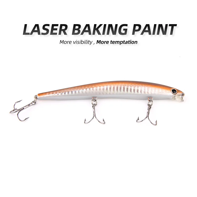 ARDEA Minnow fishing pesca artificial bait 130mm 14g long cast floating wobbler jerkbairt hard bait seabass fishing winter lures