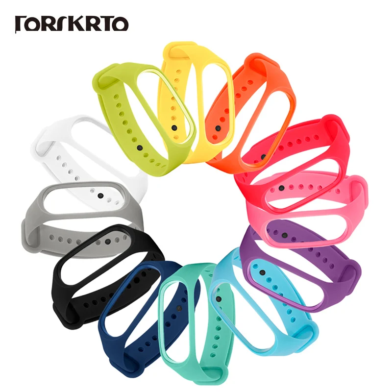 

Bracelet for Xiaomi Mi Band 3 4 Sport Strap watch Silicone wrist strap For xiaomi mi band 3 4 bracelet Miband 4 3 Strap