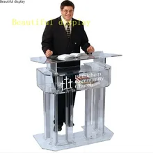 Акриловая Трибуна акриловые подиумы кристаллическая кафедра ПММА акриловый плексиглас Подиум логотип на заказ