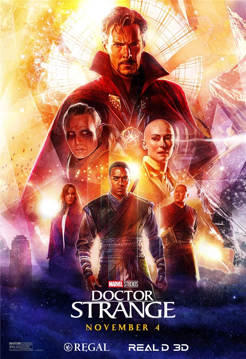 

60x84cm Canvas painting by numbers Doctor Strange Movie Posters Wall Art Prints Pictures for Living Room Home Decor