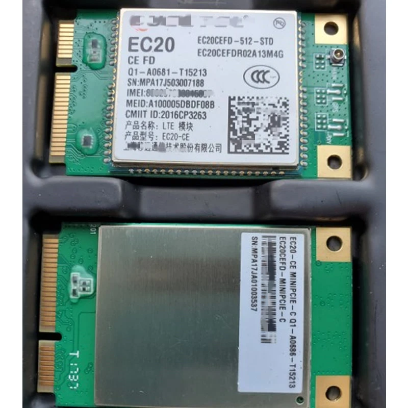EC20-CE EC20 Minipcie EC20CEFD-MINIPCIE-C 4G LTE UMTS/HSPA +/GSM/GPRS/EDGE Module 100% новый и оригинальный |