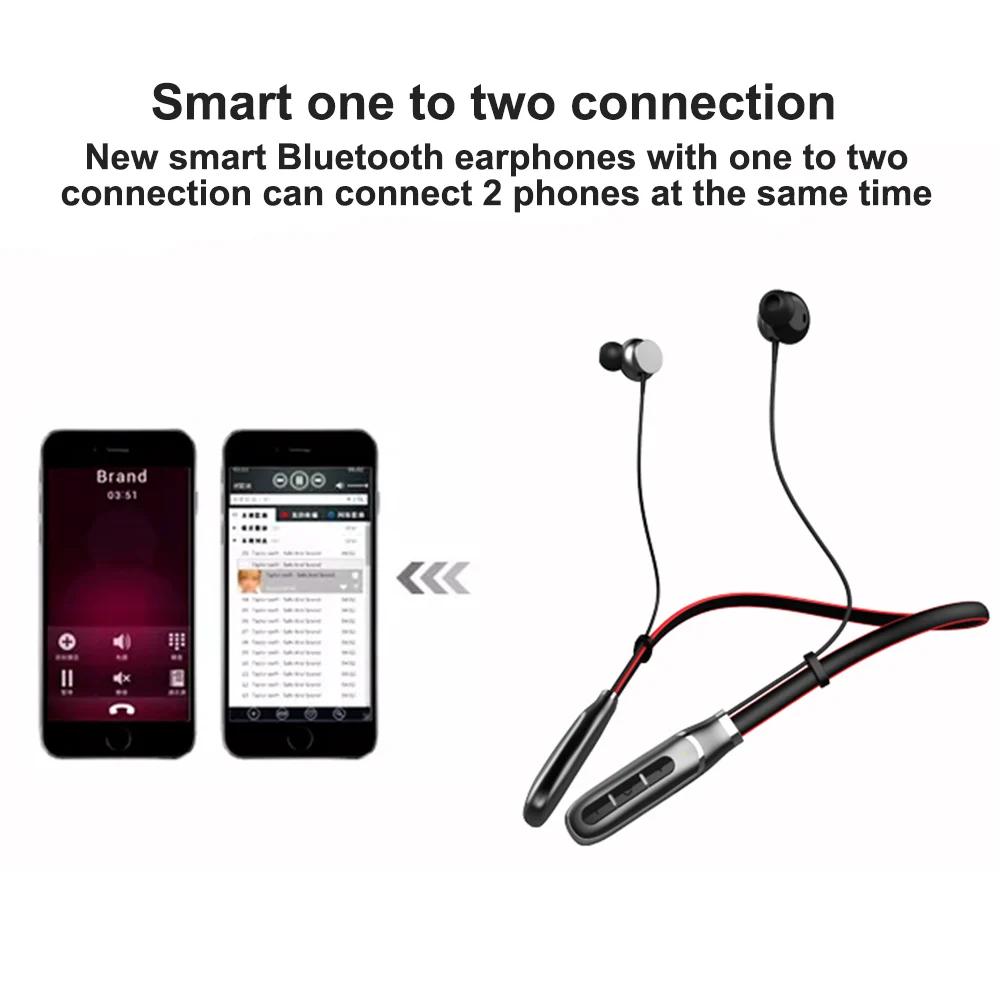 K3 Bluetooth 4 2 Headphone Wireless Earphone Bluetooth Headset Sport Hanging Neck with Microphone for Android Iphone Xiaomi