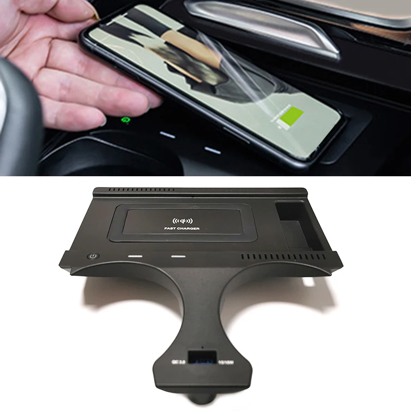 15W QI car wireless charger for BMW X3 G01 X4 G02 accessories fast phone charger charging plate
