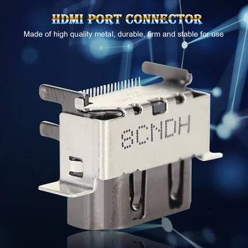 

1pc HDMI Port Socket Replacement Jack Connector Dustproof Portable Carrying Decor for Microsoft Xbox One X Console
