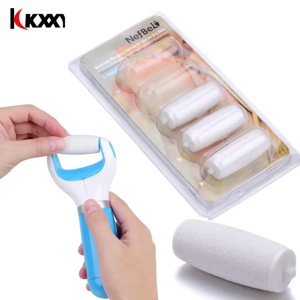 Сменные Роликовые головки для бархатной гладкой электрической пилки для ног, педикюрная машина для удаления омертвевшей кожи, мозолей, уход за ногами