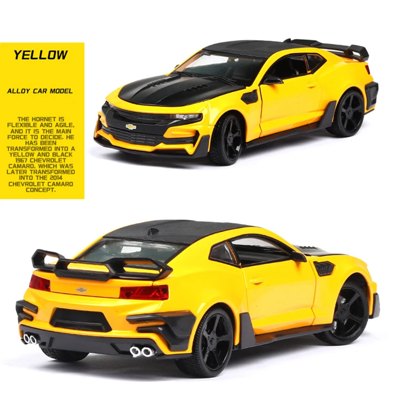 Модель литая игрушечного автомобиля Chevrolets Camaro в масштабе 1:24 модель спортивного с