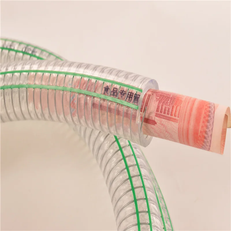 

Shandong Hose Production Food Grade Transparent Steel Wire Thick Hose Large Diameter High Negative Pressure Water Pump Spacious