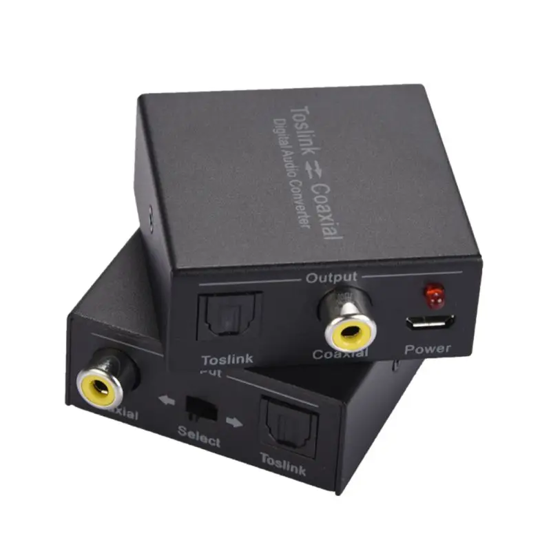 Цифро-оптический конвертер двухсторонний Plug-and-play аудио коаксиальный адаптер для DVD Динамик ТВ магазин выставки