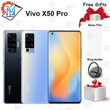 Перейти на Алиэкспресс и купить Смартфон vivo X50 Pro, 6,56 дюйма, 8 + 128 ГБ, Snapdragon 76, 60X, 48 МП