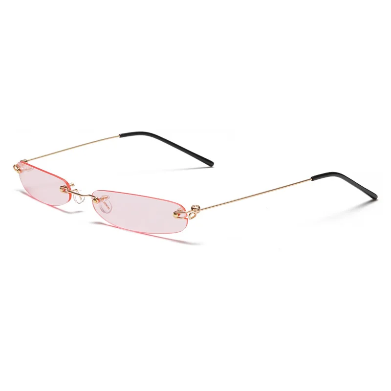 MuseLife, узкие солнцезащитные очки для мужчин, без оправы, лето, красные, синие, черные, прямоугольные солнцезащитные очки для женщин, маленькое лицо