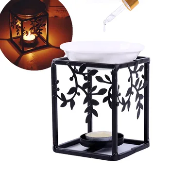 

50^Stainless Steel Oil Burner Candle Aromatherapy Oil Lamp Home Decorations Aroma Umidificatore di aroma Dropshipping