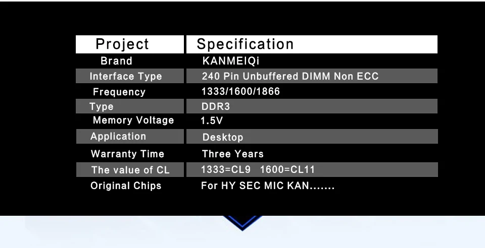 de calor dimm pc3 cl9 cl11 1.5v 240pin compatível intel amd