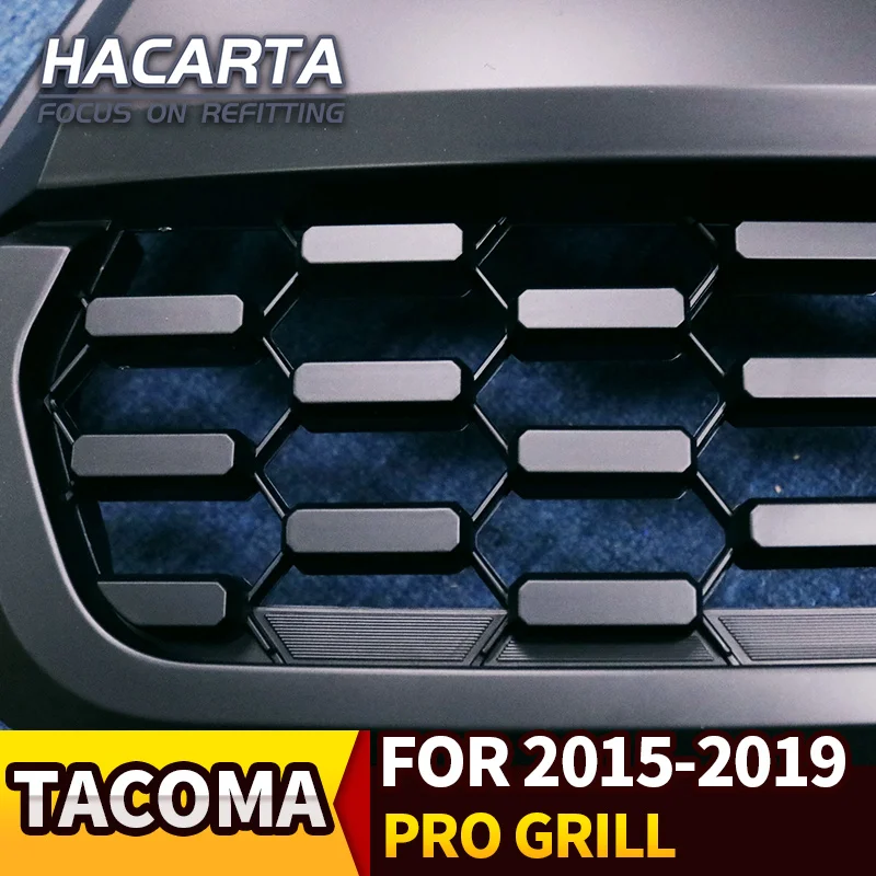 Передняя решетка для Tacoma TRD PRO 2016 17 18 2019 Черная гонок пластиковые автомобильные
