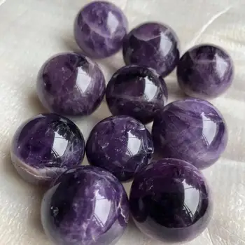 

1Pc Healing Purple Stone Natural Amethyst Quartz Sphere Pretty Crystal Ball For Decoration Gift Collection