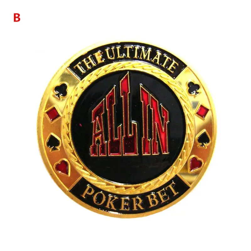 Металл казино Hold'em блэкджек дилер/все в/Bigblind/Smallblind азартные игры Покер Чип - Color: ALLIN