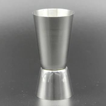 

25ml 50ml Bar Double Mini Measuring Cup Stainless Steel Cocktail Shot Multipurpose Silver