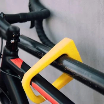 

ULAC Bicycle Cycling Silicone U Lock With 3 Keys Security MTB Road Bike Safety Tools Aluminum Magnesium Alloy Lock