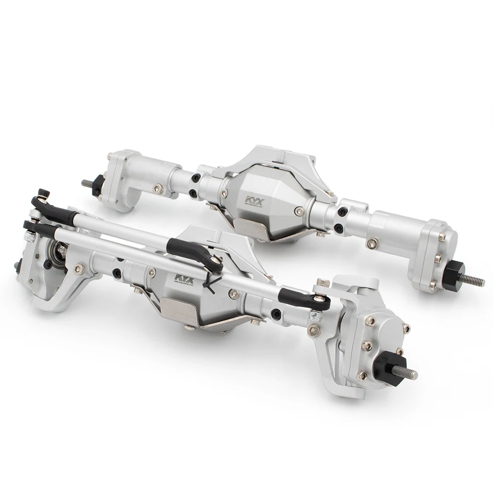 

1PC Aluminum Alloy Diamond Axle Bridge Metal CNC Heightened Axle W Wheel Hub Carrier for 1/10 SCX10 II 90046 Off-road RC Cars