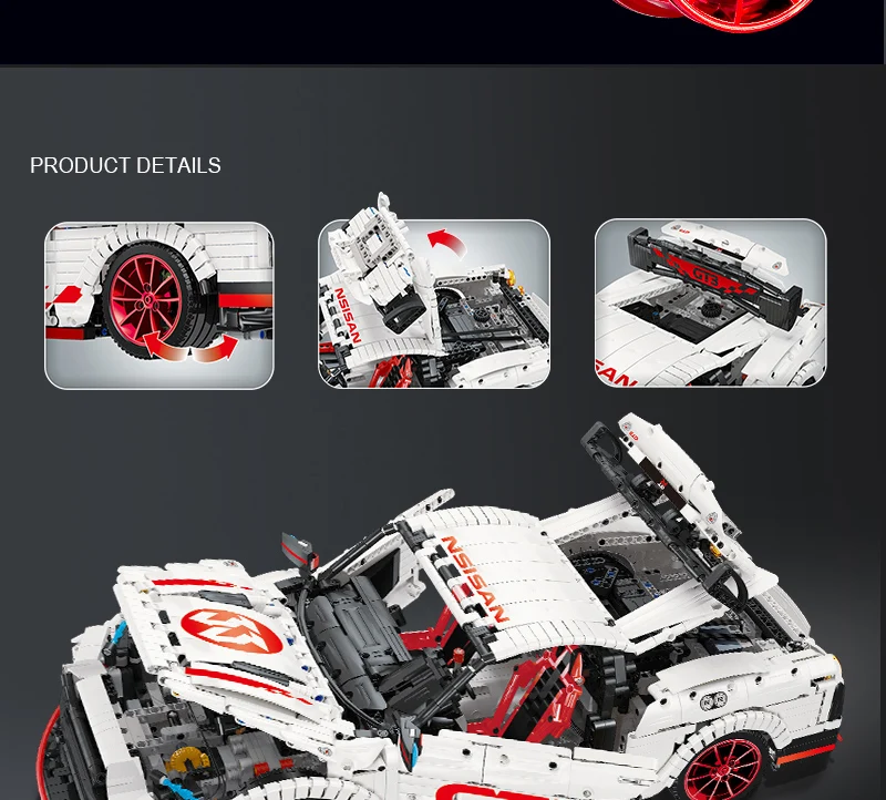 Ford Mustang Hoonicorn RTR V2 гоночный автомобиль с функцией питания светодиодный светильник Technic 20102 MOC-22970 строительный блок кирпичи Детские 23009