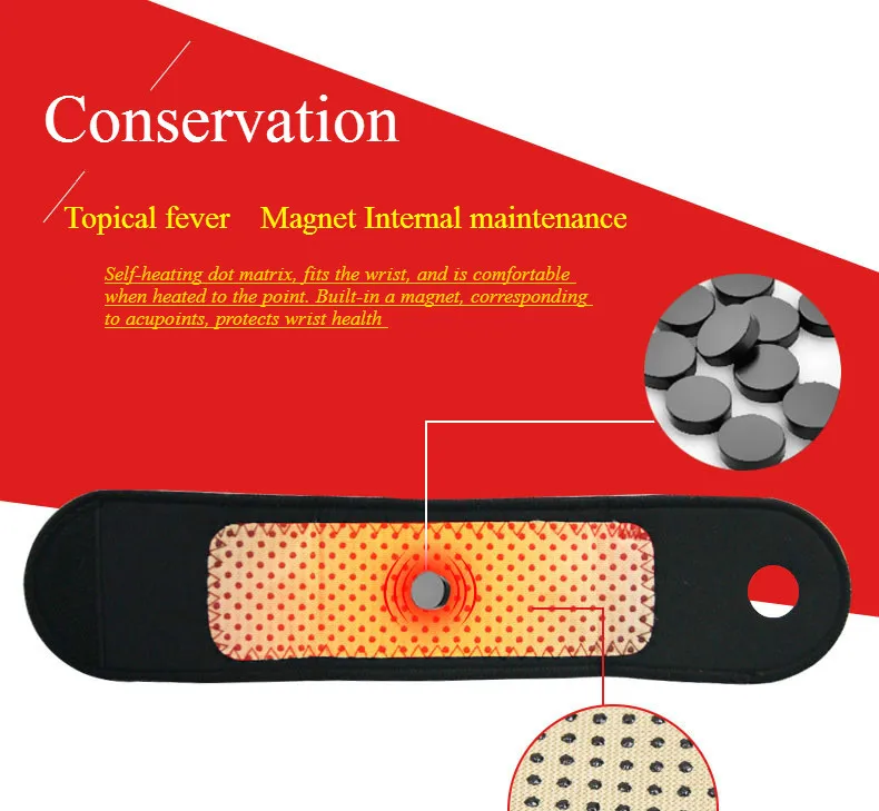Магнитная терапия спонтанная температура защита запястья Упражнение предотвращает растяжения согреться защита запястья спортивное оборудование