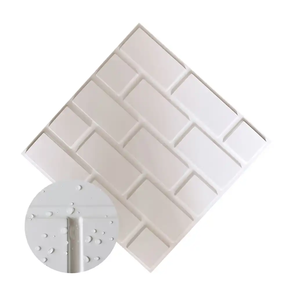 Sonsill 3d Wall Panels Decorative Wall Tiles 12 Box 32 Sqft Brick Design Pvc White Wall Panels Aliexpress