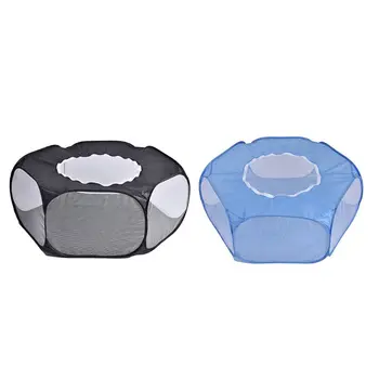 

Small Animal Playpen, Breathable Transparent Pet Tent with Top Cover Auto-Open I Premium Quality