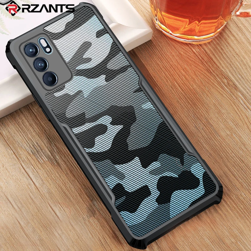 Rzants для OPPO Reno 6 5G Reno6 Pro Z чехол жесткий [камуфляж] ударопрочный тонкий защитный