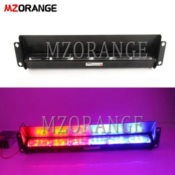 

MZOANGE Three Sections Flash LampCar Police Strobe Flash Light Emergency Flashing Light Warning Lamp Red Blue changeable White