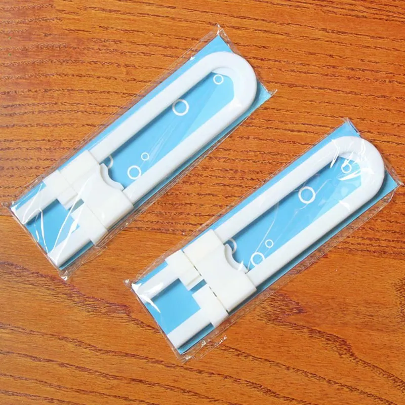 Child Safety Drawer Door Cabinet Cupboard Safety Locks Baby Kids Safety Care Plastic U Shaped Locks Infant Baby Protection