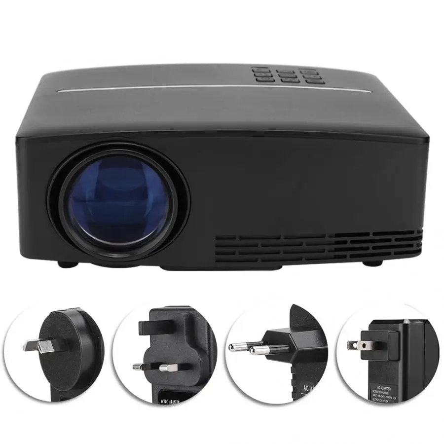 GP80UP 800*480 16:9 светодиодный Bluetooth WiFi проектор для конференций Портативный ЖК-проектор с поддержкой Android 6,01 4K 110 V-220 V