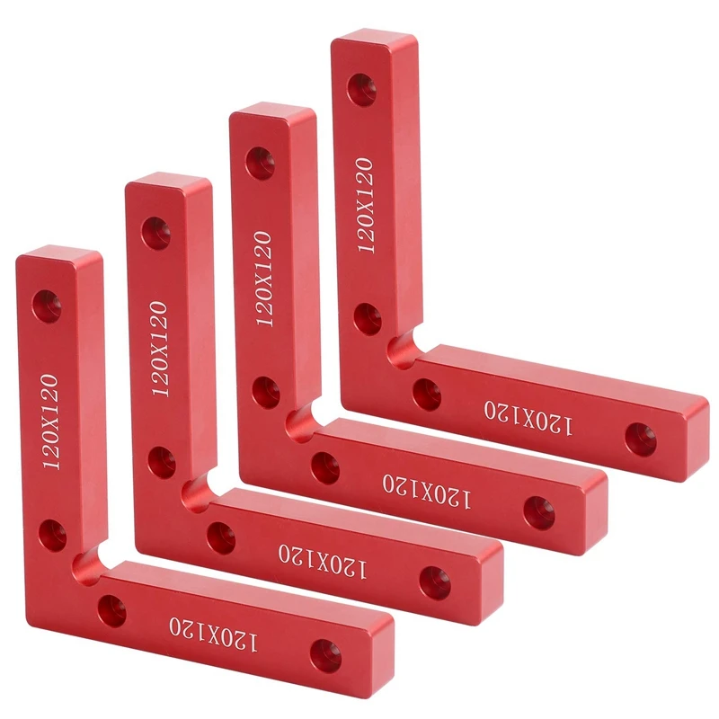 

4Pcs 90 Degree Positioning Square, Right Angle Clamp Woodworking Angle Clamp Square Tool Suitable for Photo Frame, Box, Cabinet